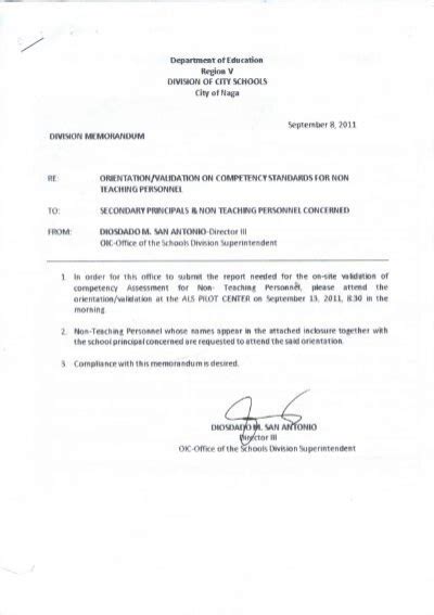deped naga latest issuances|DIVISION MEMORANDA .
